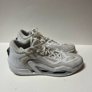 Jordan Tatum 1 TB Triple White Basketball Shoes Sneakers FB2863-100 Men's 15